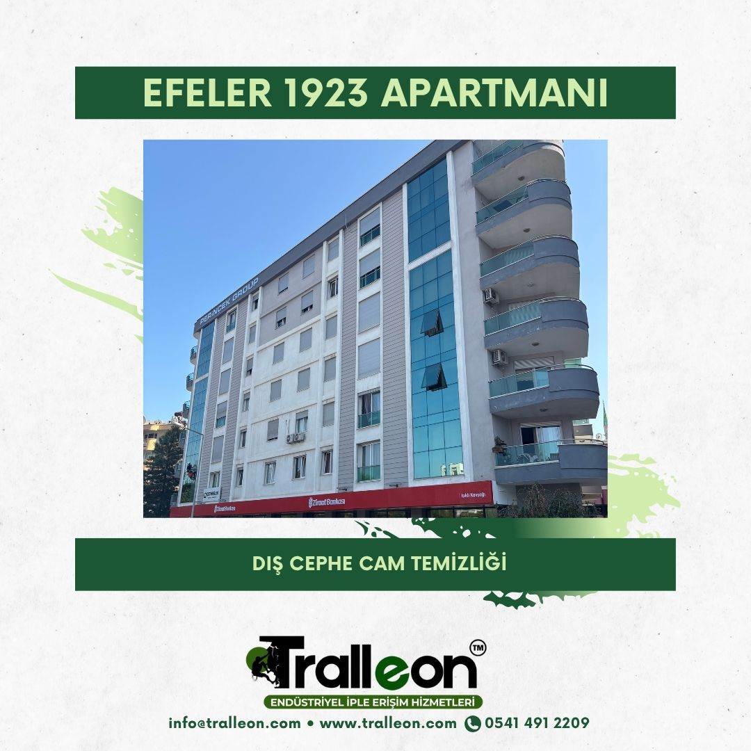 1923 Apartmanı Dış Cephe Cam Temizliği